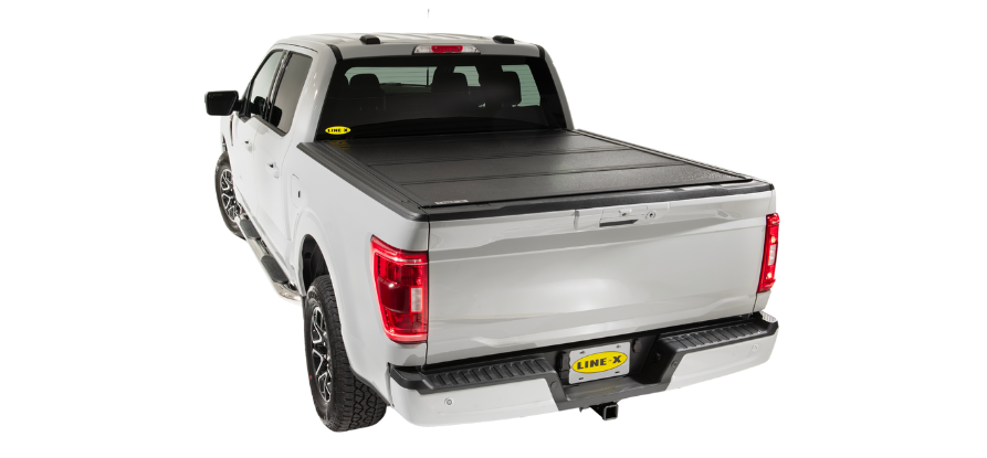 Linex Coated Topper LXP Tonneau Cover| Hard Folding Bed Cover | LINE-X