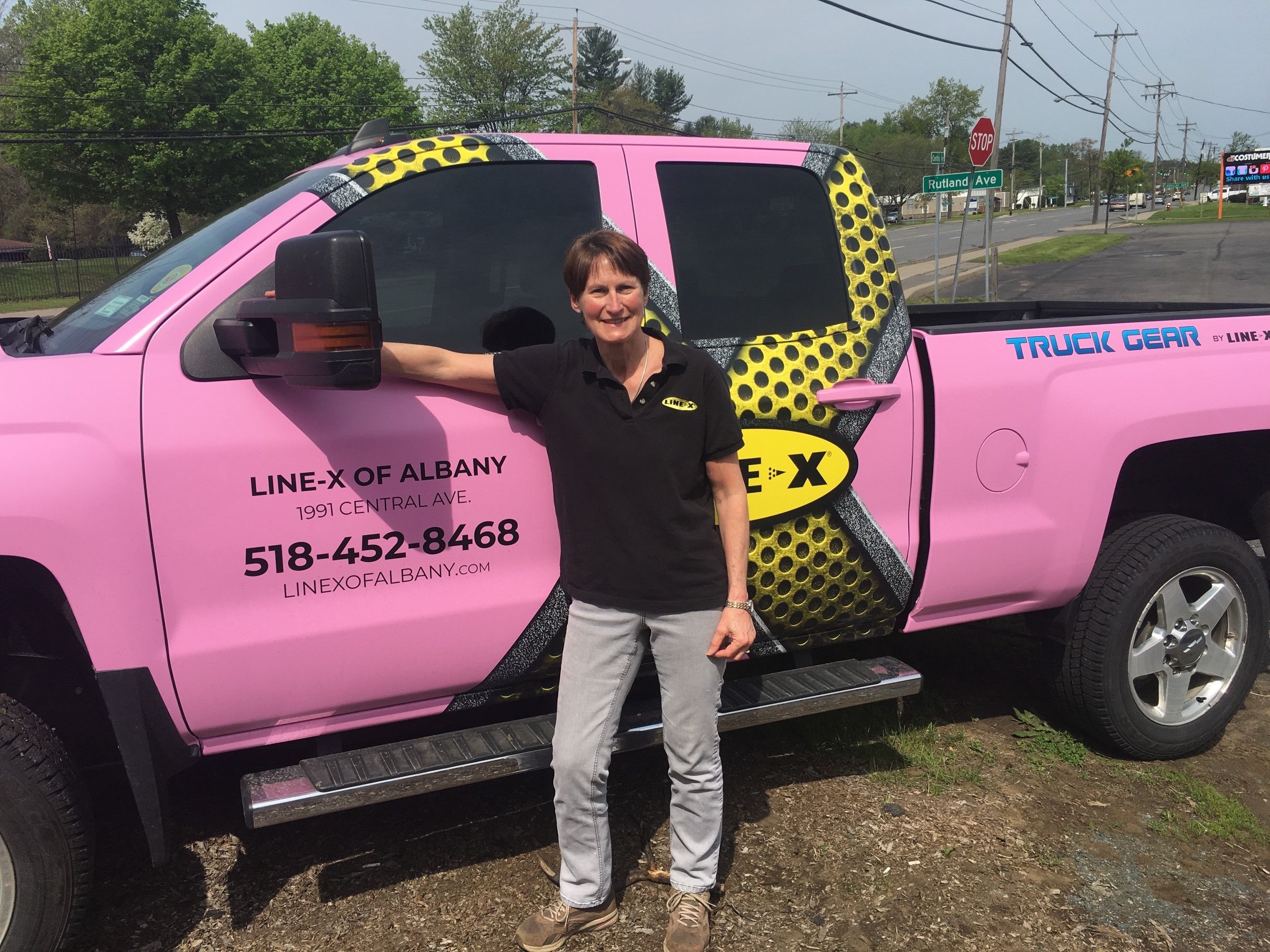 Pink Truck Wrap